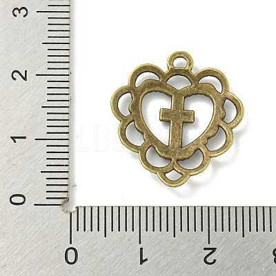 Tibetan Style Alloy Pendants TIBE-I026-6016AB-1