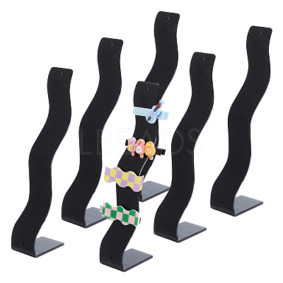 Plastic Hair Clip Displays LS-AJEW-WH00245-25A-1