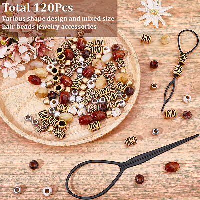 DIY African Dreadlock Hair Accessories Kits FIND-PA0001-49-1