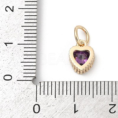 Brass Micro Pave Cubic Zirconia Pendants KK-H204-01KCG-03-1