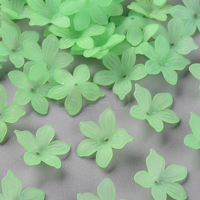 Frosted Acrylic Bead Caps MACR-S371-05A-733-1