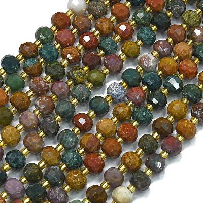 Natural Ocean Jasper Beads Strands G-K389-E10-01-1