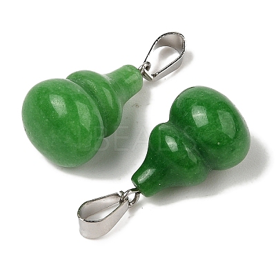 Dyed Natural White Jade Pendants G-B127-03P-18-1