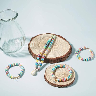 Handmade Polymer Clay Beads CLAY-R067-3.0mm-42-1