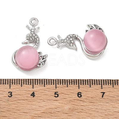 Alloy Rhinestone Pendants FIND-D044-22P-03-1