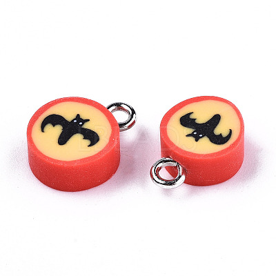 Handmade Polymer Clay Charms X-CLAY-T016-47-1