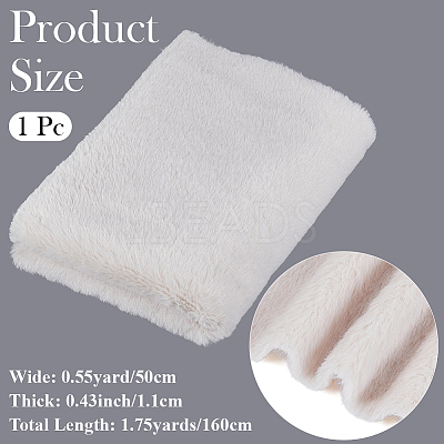 Super Soft Imitation Rabbit Plush Polyester Fabric DIY-CY0003-24B-1
