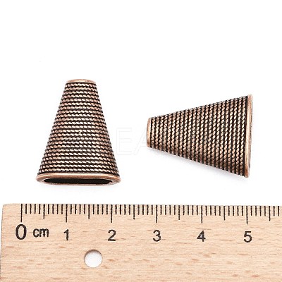 Tibetan Style Bead Cones TIBEB-00957-R-NR-1
