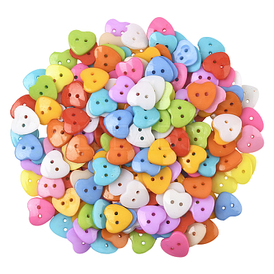 1 Bag 2-Hole Resin Buttons BUTT-SP0001-19B-1