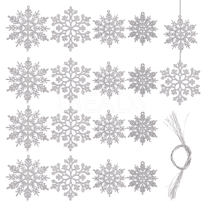 Plastic Pendant Decorations HJEW-SC0001-73A-1