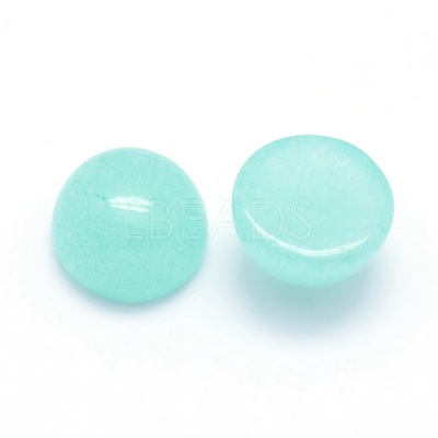 Natural White Jade Cabochons G-P393-R27-6mm-1