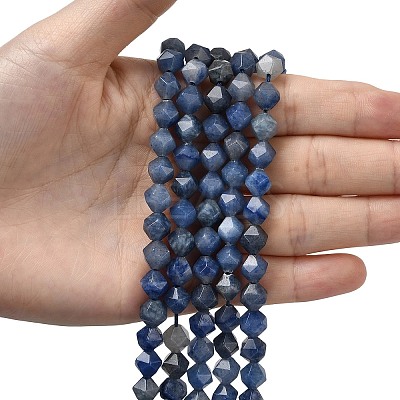 Natural Blue Aventurine Beads Strands G-Z119-A38-02-1