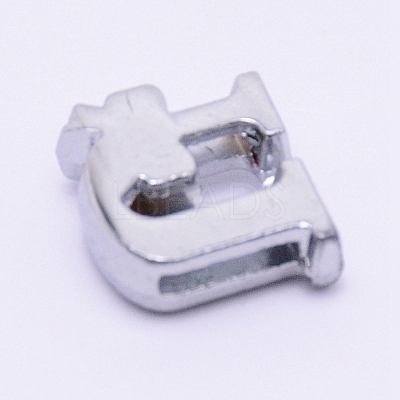 Zinc Alloy Slide Charms ALRI-WH0006-02P-1