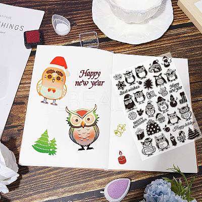 PVC Plastic Clear Stamps DIY-WH20037-007-1