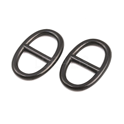 304 Stainless Steel Oval Links Connector Charms STAS-F366-02B-EB-1