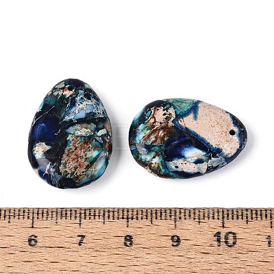 Dyed Natural Imperial Jasper Pendants G-Q601-08B-1