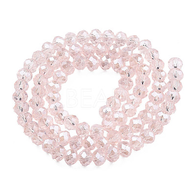 Electroplate Glass Beads Strands EGLA-A034-T8mm-A03-1