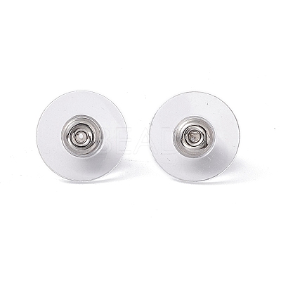 304 Stainless Steel Bullet Clutch Earring Backs X-STAS-I016-1
