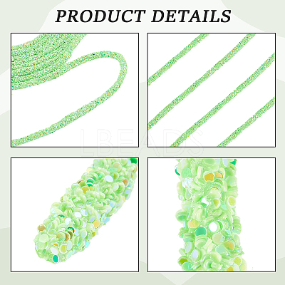 AB Plastic Glitter Sequin Rope for DIY Wedding Dresses Costume Clothing Shoes Jewelry Accessory OCOR-WH20007-02A-02-1