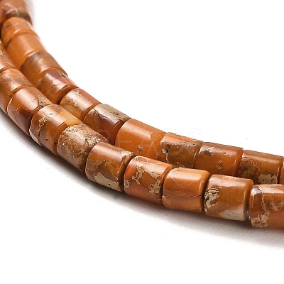 Synthetic Regalite/Imperial Jasper/Sea Sediment Jasper Beads Strands G-F765-E04-01-1