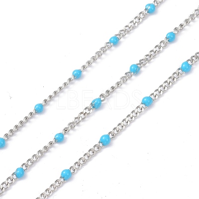304 Stainless Steel Enamel Curb Chains CHS-P013-01P-03-1