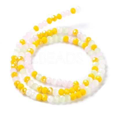 Glass Beads Strands EGLA-A034-M4mm-28-1