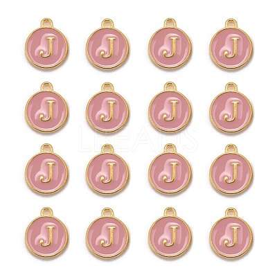 Golden Plated Alloy Enamel Charms ENAM-S118-07J-1