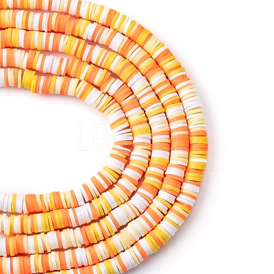 Handmade Polymer Clay Beads Strands CLAY-R089-6mm-T02B-09-1