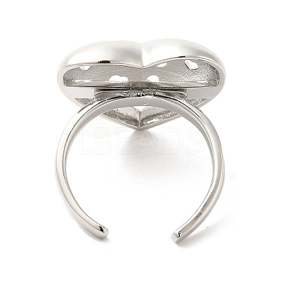 Brass Open Cuff Rings RJEW-P098-23P-1