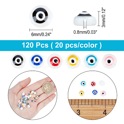 120Pcs 6 Colors Natural Freshwater Shell Beads Strands SHEL-AR0001-05-1