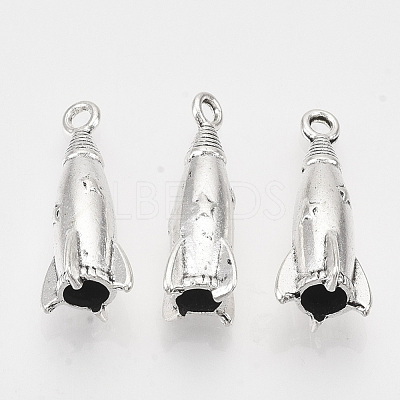 Tibetan Style Alloy Pendants TIBEP-T009-37AS-RS-1