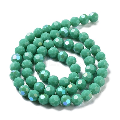 Opaque Glass Beads Strands EGLA-A035-P8mm-L13-1
