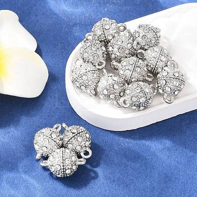 Alloy Magnetic Clasps with Loops BSAHH043-1