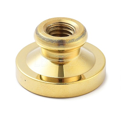 Golden Tone Wax Seal Brass Stamp Heads STAM-P002-01G-07-1