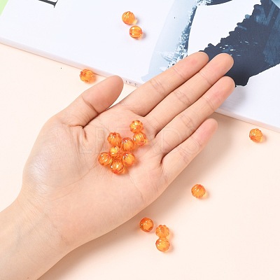 Autumn Theme Transparent Acrylic Beads X-TACR-S089-10mm-11-1