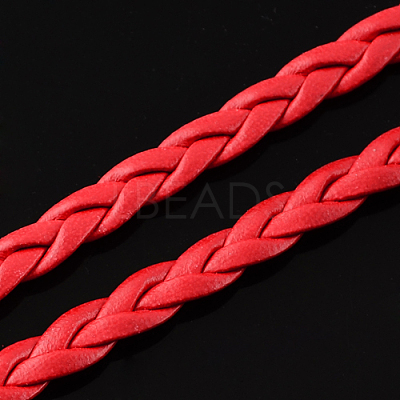 Braided Imitation Leather Cords LC-S002-5mm-01-1