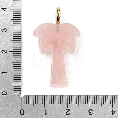 Natural Rose Quartz Carved Pendants X-G-C282-04B-1
