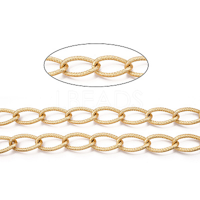 Aluminium Textured Curb Chains CHA-T001-51G-1