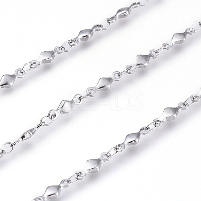 Tarnish Resistant 304 Stainless Steel Link Chains CHS-G014-18P-1