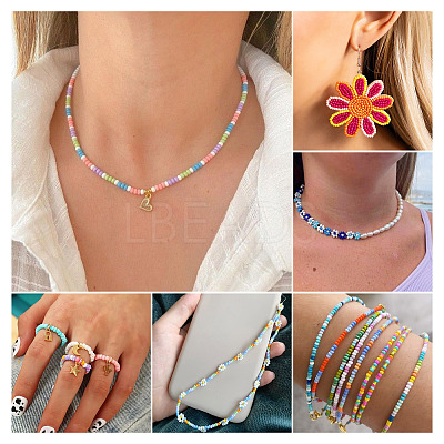 Opaque Glass Round Seed Beads GLAA-TAC0025-07A-06-1