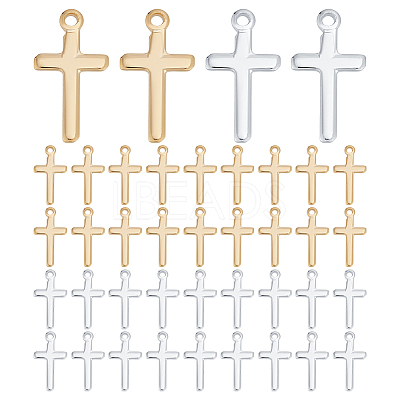 40Pcs 2 Colors Brass Pendants KK-PH0012-23B-1