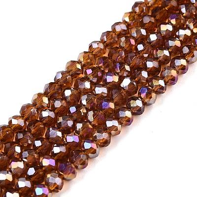 Electroplate Glass Beads Strands EGLA-A044-T3mm-B02-1
