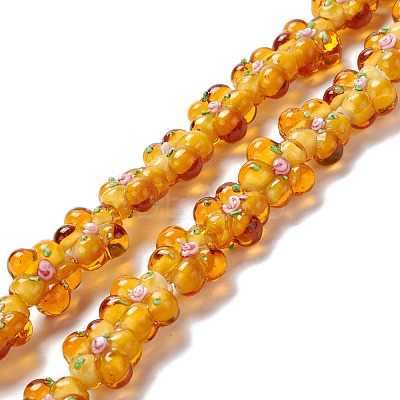 Handmade Lampwork Beads Strands LAMP-D015-08C-1