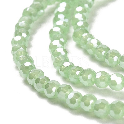 Electroplate Glass Beads Strands EGLA-A035-J3mm-A01-1
