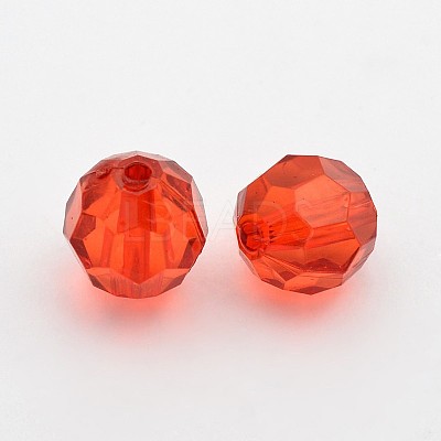 Transparent Acrylic Beads PL505Y-1-1