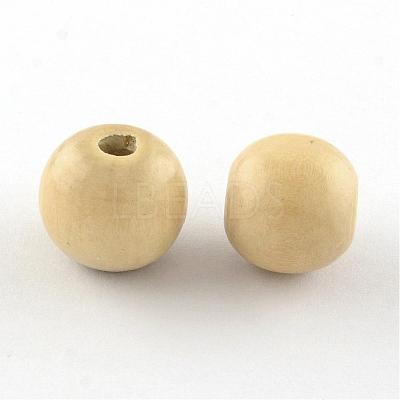 Dyed Natural Wood Beads WOOD-Q006-14mm-04-LF-1