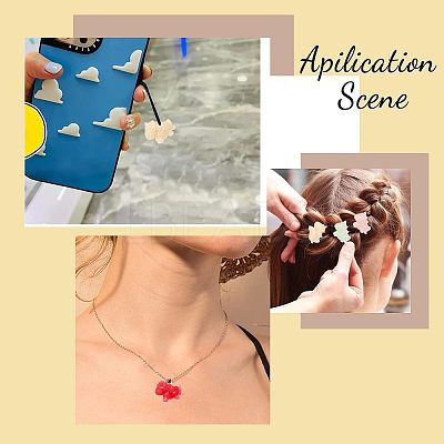 21Pcs 7 Colors Opaque Resin Beads RESI-CA0001-48-1