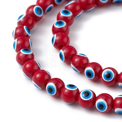 Baking Paint Glass Beads DGLA-C001-02H-1