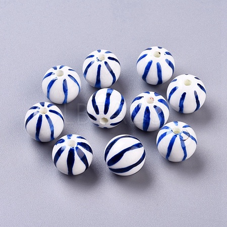 Handmade Porcelain Beads X-PORC-Q212-14mm-4-1