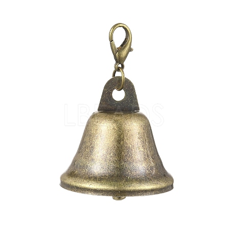 Iron Bell Pendant Decorations HJEW-JM02447-1